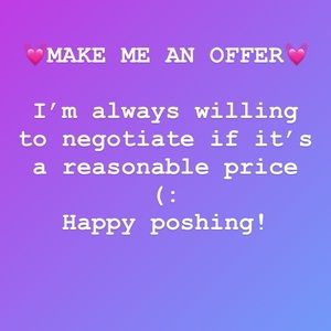 Feel free to make me an offer!